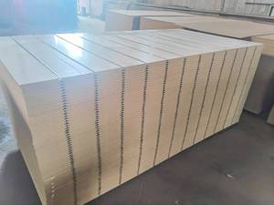 Giá rẻ 15-18 mét melamine <span class=keywords><strong>Board</strong></span> cho siêu thị hiển thị 4x8ft Bảng điều chỉnh phải đối mặt với rãnh <span class=keywords><strong>MDF</strong></span> bán buôn slatwall Bảng điều chỉnh - Product Image 6