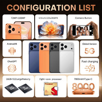 Teléfono Inteligente Galax S24 Ultra 5G, Cámara Trasera de 108MP, Doble SIM, Diseño Impermeable, Sensor de Huellas Dactilares, Pantalla Grande, AMOLED en Francés e Inglés
