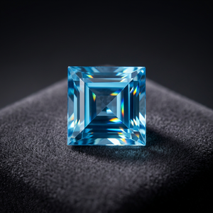 Alta calidad 4mm corte cuadrado Natural cielo azul Topacio facetado piedra preciosa suelta venta al por mayor precio de fábrica IGI certificado-atractivo PCS - Product Image 3
