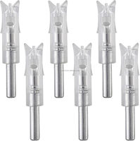 HT Wholesale Nocks en plastique lumineux à LED pour flèches de carabine à poulies, avec outil pour flèches en carbone de calibre .300/7.62mm, pour le tir à l'arc, la chasse et le tir sportif
