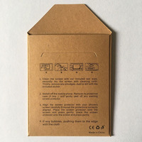 Enveloppes en papier kraft brun naturel personnalisées, petite pochette pour l'emballage de montres et de protections d'écran