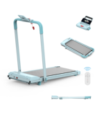 Tapis roulant portable pour fille avec inclinaison manuelle, application Bluetooth, couleurs macaron personnalisables, abordable, 18 programmes