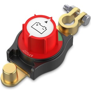 Interruttore di disconnessione batteria per auto, camion, barca - Interruttore di interruzione batteria a polo superiore per auto - Product Image 1