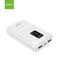Batterie externe au lithium de petite taille Chargeur de téléphone intelligent Mini batterie externe portable LCD Digital 10000mah
