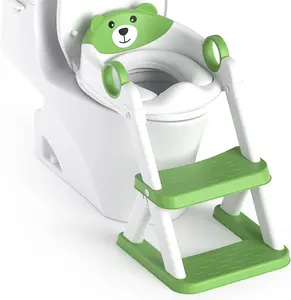 2023 Upgraded Potty Training Seat Kid Folding Adjustable Soft PU Cushion Children Toddler Toilet Baby Potty Training Seat