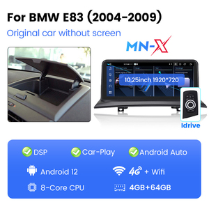 Mekede Mnx 10.25 \ "Android13 1920*720 4G/Wifi DSP màn hình cảm ứng đài phát thanh xe cho BMW X3 e83 2004-2009 - Product Image 3