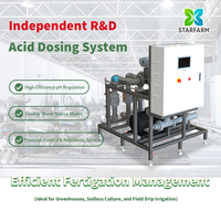 Nouveau design breveté, régulateur d'acide de qualité industrielle, système de fertigation à pH stable, débitmètre principal, pompe en acier inoxydable, garantie 1 an