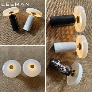 Aanraakbediening Creatieve Luxe Nachtkastje Marmeren Tafellamp Moderne Oplaadbare Stenen Woondecoratie Draadloze Tafellamp voor Bar Café - Product Image 6