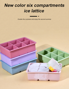 Food Grade <b>Silicone</b> Ice Cube Tray With Removable Leak Proof Lid Reusable Flexible Stackable Mold For Whiskey Beer Baby Food Ice - Product Image 6