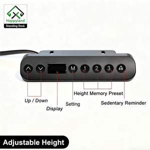 Bàn làm việc góc chữ L có 3 chân điều chỉnh độ cao, góc nghiêng 90-180 độ, bàn đứng ngồi điện điều chỉnh độ cao, bàn làm việc văn phòng dành cho giám đốc - Product Image 5