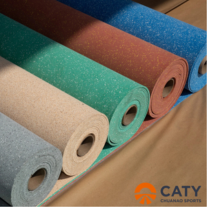 Rollos de Piso de Caucho Comercial CATY Antideslizantes y Duraderos de 5 mm, Ecológicos, con Absorción de Impactos, para Uso Multideportivo - Product Image 2