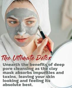 100% natürlicher Calcium bentonit ton 1 lb Original Neue Version 2 Indian Healing Facial Body Tiefen poren reinigung - Product Image 5