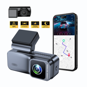 <span class=keywords><strong>Camera</strong></span> hành trình AHD hai ống kính, màn hình IPS LCD 3.2 inch, độ phân giải 2K+1080P, tích hợp GPS định vị và đo tốc độ, dành cho ô tô cá nhân. - Product Image 1