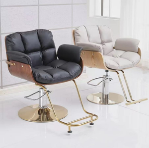 Silla de Estilista de Cuero Moderna y Personalizada de Alta Calidad, Silla de Peluquería de Acero en Oferta para Spa y Belleza - Product Image 3