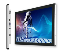 Nuevo Monitor Táctil Industrial de Marco Abierto de 27 Pulgadas, Pantalla Plana Integrada IP65 Resistente al Agua, Pantalla 4K de Alto Brillo, USB DVI