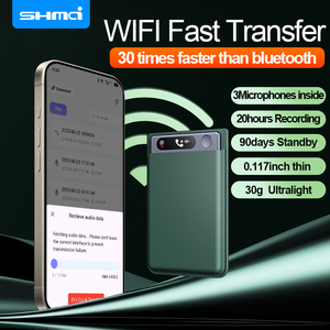 Ai ghi âm W/trường hợp điều khiển ứng dụng wifi răng xanh phiên âm & tóm tắt 200 ngôn ngữ ghi âm cho cuộc gọi điện thoại - Product Image 3