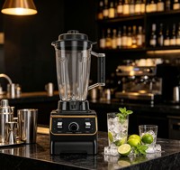 Mixeur Électrique Professionnel 2 Vitesses avec Fonction Pulse, Broyeur à Sec 2-en-1 Robuste pour Smoothies, Jus et Cuisine