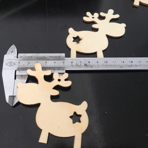 Décorations de Noël en <span class=keywords><strong>bois</strong></span> en forme de <span class=keywords><strong>cerf</strong></span> 2023 Accessoires - Product Image 5
