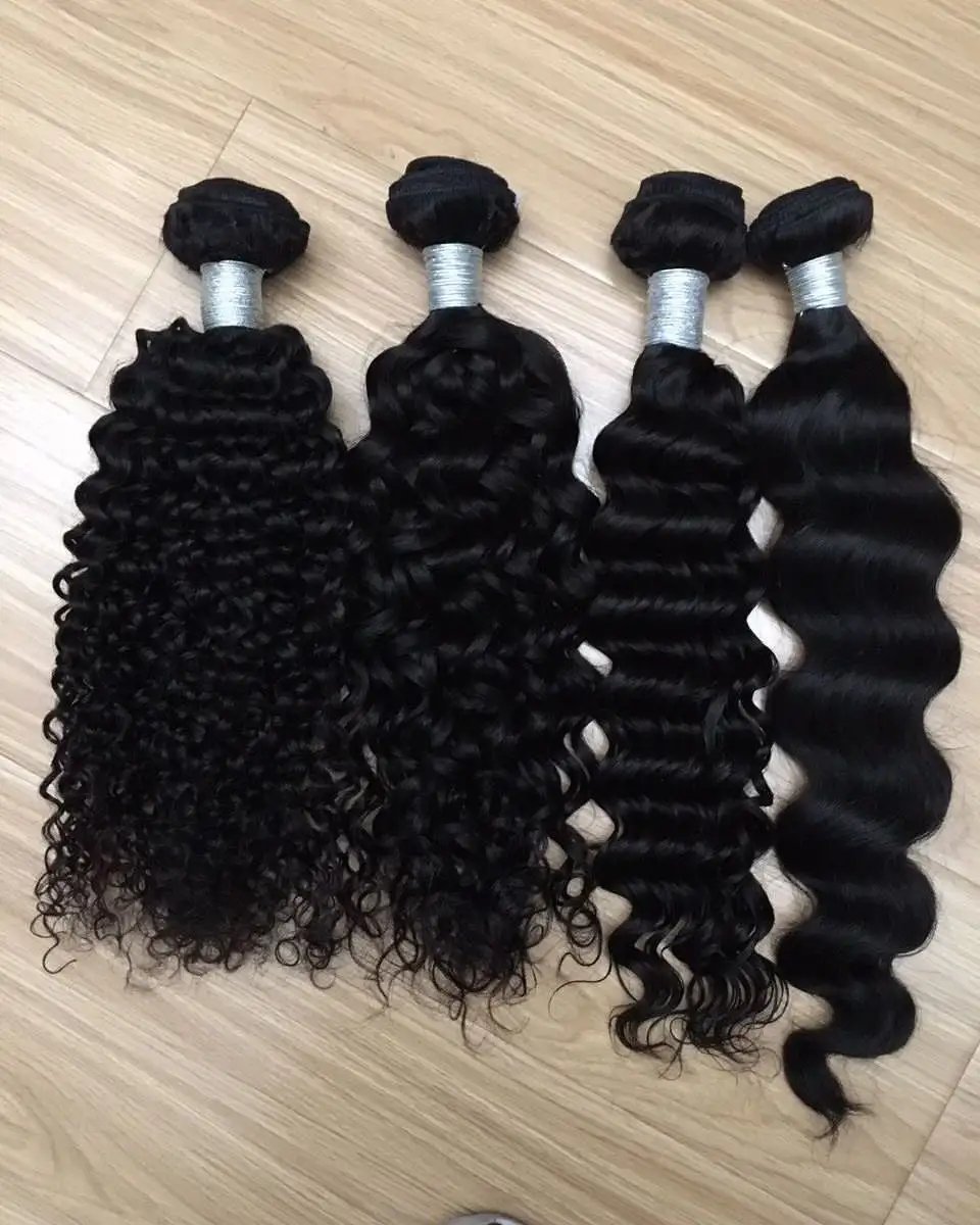 Hot Sell Remy Hair Extensions Weft 100% Brazilian Human Hair Bundles Virgin Flat Weft 10A Hair Extensions For Black Women
