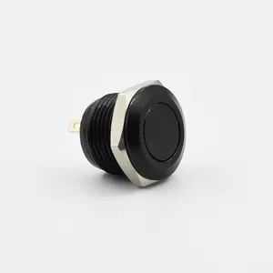 12mm momentary push button switch push Short Stroke Mini Waterproof Metal Switch Power no Led 1NO switches and button