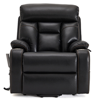 CJSmart Home Chaise élévatrice avec support lombaire réglable Chaise inclinable à levage électrique pour personnes âgées, pose à plat trois moteurs OKIN