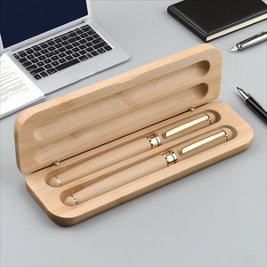 Bút bi thân thiện với môi trường Runwood làm từ tre, kèm hộp quà tặng, in logo tùy chỉnh, chất lượng cao, quà tặng chào mừng, bút bi gel tự nhiên, bút máy. - Product Image 2