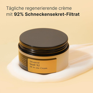 Ensemble de soins de la peau Advanced Snail 92 Crème tout-en-un et Essence de mucine de snail 96, formule hydratante et nourrissante à base de mucine de snail - Product Image 6