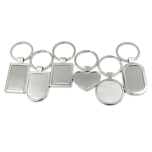 Wholesale <b>Keyrings</b> Keychain Blank <b>Engraving</b> Plain Custom House Iron Painted Alloy Key Chain Metal Keychain for Promotional Gifts - Product Image 1