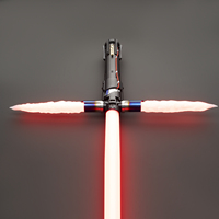 Nexussabers Kylo Ren Metal Hilt Smooth Swing Lightsaber dengan Perubahan Warna Tak Terbatas dan Sensor Gravitasi, Pedang Silang untuk Hiburan dan Olahraga.