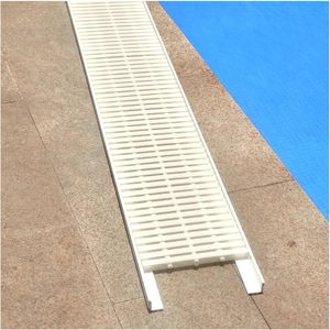 Grille de drainage rectangulaire Couvre-grille en <span class=keywords><strong>plastique</strong></span> ABS Garde de débordement de gouttière Grille de vidange de filtre Grille pour allées Patios <span class=keywords><strong>Piscine</strong></span> - Product Image 1