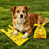 Sacs à déjections canines en PE de haute qualité, fournis directement par l'usine, avec logo personnalisé imprimé, parfumés, anti-odeur, imperméables, en HDPE, thermoscellables, avec poignée