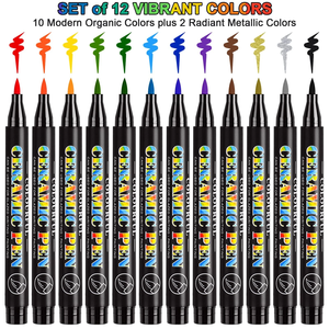 Marcadores Acrílicos a Base de Agua KHY, 12 Colores, Juego de Marcadores <span class=keywords><strong>para</strong></span> Cerámica, <span class=keywords><strong>Rotulador</strong></span> <span class=keywords><strong>para</strong></span> <span class=keywords><strong>Porcelana</strong></span>, Venta al por Mayor - Product Image 2