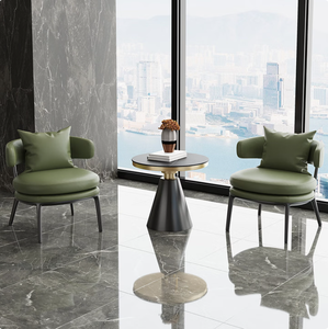 Fauteuil de réception et canapé de salon de beauté et spa médical italien de luxe léger, table et chaises pour salon et balcon - Product Image 5