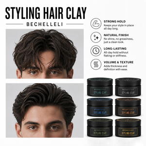 Argilla per Capelli Opaca Personalizzata per Uomo, <span class=keywords><strong>Cera</strong></span> Modellante per Acconciature Maschili, Tenuta Super Forte per 48 Ore, Effetto Voluminoso - Product Image 4