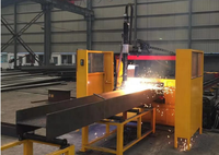 Línea de Procesamiento de Acero Estructural / Máquina Automática de Perfilado de Vigas de Acero, Robot CNC para Cortar Vigas