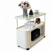 Table basse en acier moderne, durable et écologique, style luxe léger, pour bureau, café, salon, hôtel, réception