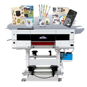 Factory Direct Sale Uv Dtf Printer Cmyk+w+v Inks Print Directly To Ab Films Sticker Printer