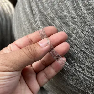 Tubular Metal Mesh Stainless Steel Crochet Weave Knitted Wire Mesh