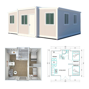 <span class=keywords><strong>Maison</strong></span> conteneur de luxe extensible de 20 pieds, structure en acier pliable, villa portable avec cuisine, salle de bain et terrasse - Product Image 6