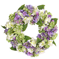 Guirlande d'hortensias bleus et roses SFG088 2025 – Décoration suspendue pour fenêtre et porte, accessoires de photographie, vente en gros, haute qualité, moderne
