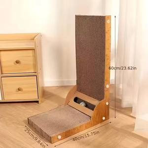 Hot Sale High Quality L-Shaped Detachable <b>Cat</b> Scratch Board Wear-Resistant Corrugated Board Wood Paper Material <b>Cat</b> <b>Tree</b> - Product Image 1