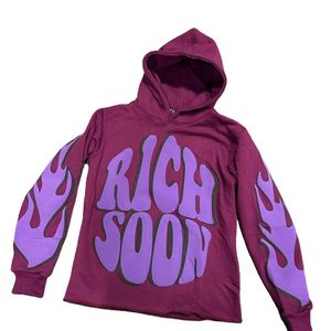 Sudaderas con capucha 100% algodón impresión personalizada hombres bordado Sudadera con capucha francés Terry sudaderas imprimir sudaderas con capucha interior personalizado satén seda - Product Image 1