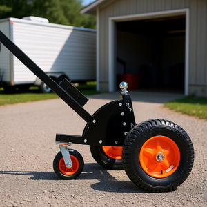 Chariot de remorquage 2 en 1, capacité 1500 lb, avec hauteur réglable de 22 et 26 pouces, 2 boules et roulettes pour remorques de tailles variées - Product Image 2