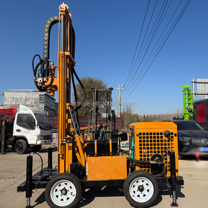 Mesin bor air Borehole 300m, peralatan bor pneumatik mesin Diesel 200m dengan komponen inti bantalan Motor - Product Image 2