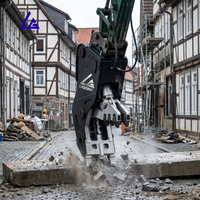 Concasseur de béton non rotatif pour excavatrice 5-30T, certifié CE, démolition routière, mâchoires en acier à haute teneur en manganèse, pointes remplaçables, garantie 18 mois