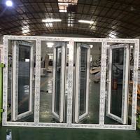 Rideau à persiennes en verre trempé pour les villas, style américain, imperméable, UPVC, PVC, fenêtre battante, design minimaliste