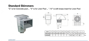 Skimmer mural pour <span class=keywords><strong>piscine</strong></span> en plastique résistant à la corrosion, nettoyeur de skimmer pour <span class=keywords><strong>piscine</strong></span> et spa avec panier, anti-fuite, haute qualité - Product Image 5