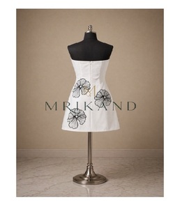 Vestido Corto de Algodón para Mujer de Alta Calidad con Elegante Diseño Cosido, Cómodo y a la Moda - Product Image 1