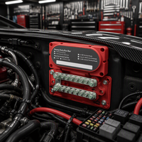 Barre omnibus M8 12 voies 150A 48V, boîtier de distribution d'alimentation pour modification de câblage de camping-car, bateau, voiture, véhicule