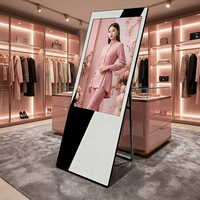 Miroir de fitness intelligent LCD avec écran tactile capacitif Android, support au sol, entraînement 2.1, 8 Go de RAM, CMS, salle de sport, studio, garantie 3 ans, Wi-Fi